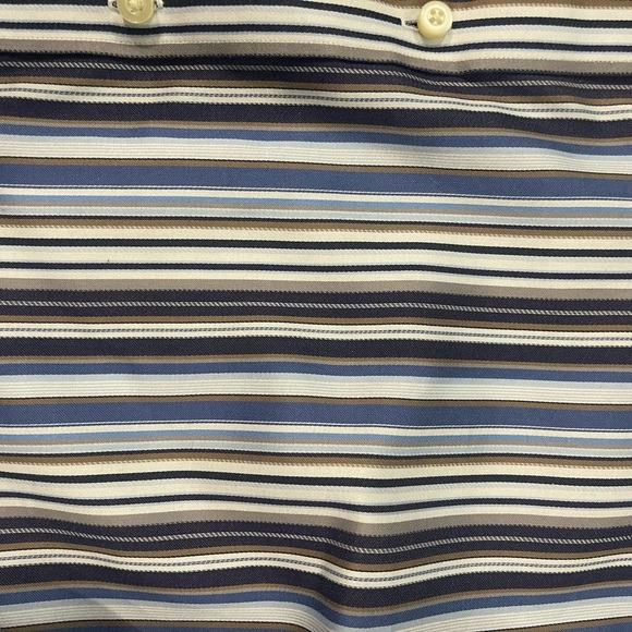 Thomas Dean TD Mens Long Sleeve Button Down Size Medium Great Condition - Picture 5 of 6